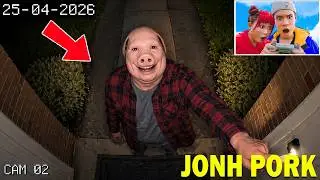 CAUGHT on CAMERA: JOHN PORK INSIDE MY HOUSE at 3AM?! Hidden Cameras