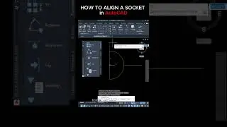 ✨ HOW TO AUTOMATICALLY ALIGN THE SOCKET IN AutoCAD |  
