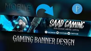 How to Make Professional Banner For YouTube Channel || Banner design in pixellab