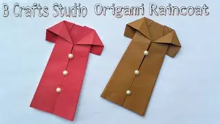 Origami Miniature  Raincoat  tutorial/ Origami paper Short / Raincoat short