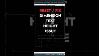 Fix Dimension text Height in autocad #shortvideo #shorts #short