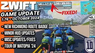 ZWIFT Game Update 1.76 // What's New? // Tour of Watopia '24