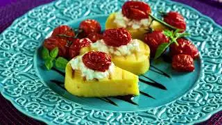 Polenta grelhada com tomate