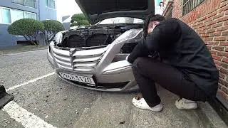 제네시스 앞 범퍼 단차 잡기