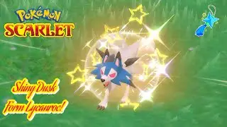 ✨Pokémon Scarlet: SHINY DUSK FORM LYCANROC IN FIRST TWO MINUTES OF ROCK SANDWICH BOOST!✨