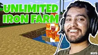 UNLIMITED IRON FARM! Episode #3 | Minecraft Survival Series