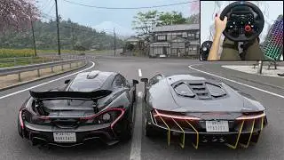 McLaren P1 & Lamborghini Centenario - Forza Horizon 6 | Logitech g29 gameplay