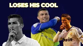 Cristiano Ronaldo Loses His Cool Pushes Away Al Khaleej Staffer #footballnews