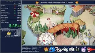 Cuphead - All Bosses Simple (1.1+) - World Record Speedrun 