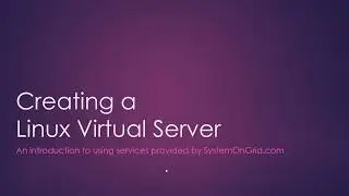 Setting up a Linux server in the cloud