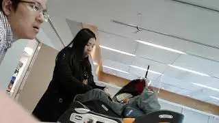 Taking class at the hospital on how to care for our baby 3