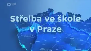 Události v regionech: Střelba ve škole v Praze – znělka ČT