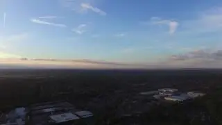 View of London from Woking via Drone