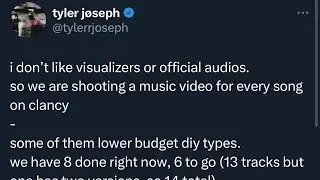 Tyler Joseph just revealed this to us about the new album… and it’s crazy!!!!
