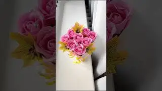 Осенний букет из мыльных роз
