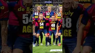 Barcelona Legends squad vs Real Madrid Legends🔥How old are they now ?🤔