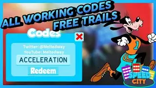 ALL CODES IN SPEED CITY||2019
