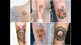 Top-50 Awesome Sunflower Tattoo Design Ideas