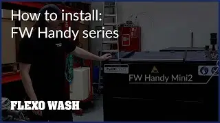 How to install an anilox cleaner: FW Handy series