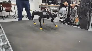 [RL] Quadruped Blind Trot Speed Test with Reinforcement Learning in 