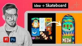 How to Create a Custom Skateboard Graphic with Firefly Boards + Photoshop | Adobe Firefly
