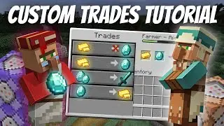 How To Make Custom Villager Trade Shops In Minecraft!