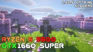 Minecragt 1.20.6 OptiFine + Shaders | GTX 1660 Super + Ryzen 5 5500 | 1080p