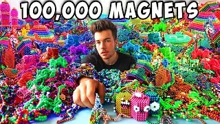 I Made A Huge Artwork With 100,000 Magnets