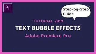 How To Create A Message Bubble In Adobe Premiere Pro CC - Tutorial 2019