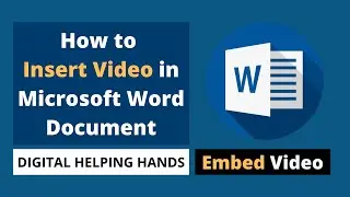 How to Insert Video in Microsoft Word Document | How to Embed Video Word | Insert YouTube Video Word