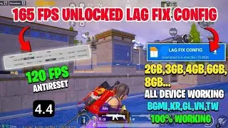 Bgmi Lag Fix Config 4.4 | Bgmi Lag Fix Config | Bgmi 90 Fps Config 4.4