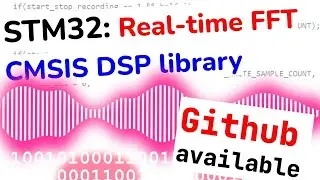 STM32 DSP CMSIS: Real-Time FFT| Python script to plot spectrogram in real-time