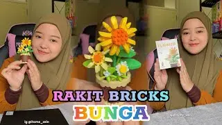 MERAKIT BRICKS BUNGA | TOYS | CONNECTION BLOCKS | MAINAN LUCU