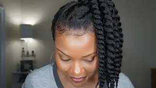 HOW TO : 90's INSPIRED UPDO W/FAUX TWISTS ON FINE NATURAL HAIR (ALOPECIA, FINE HAIR & THINNING HAIR)