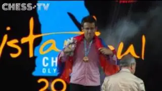 Levon Aronyan captured gold on board 1