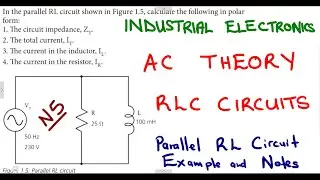 Industrial Electronics N5 AC Theory RLC Series Circuit Example @mathszoneafricanmotives