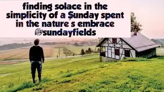 finding solace in the simplicity of a Sunday spent in the nature's embrace #sundayfields #village