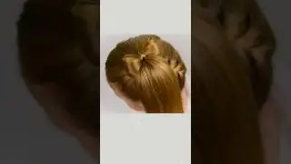 Try these 3 high cute summer hairstyles  #hairstyle #hairstyleshorts #hairtutorial #hairbow