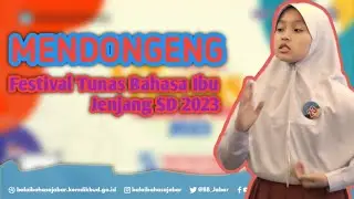 Pemenang VI Mendongeng Kategori Putri Jenjang SD FTBI Jawa Barat dan Banten 2023
