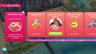 SimCity BuildIt Valentines Day  2020
