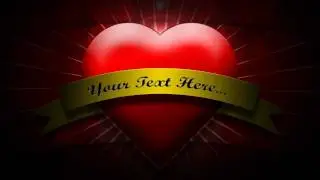 Free After Effects Project - Valentine's Day Heart TItle