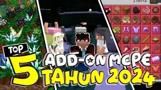 TOP 5 ADDON MCPE AWAL TAHUN 2024!! WAIFU ANIME, BETTER MINECRAFT, DAN MYSTICAL AGRICULTURE !!