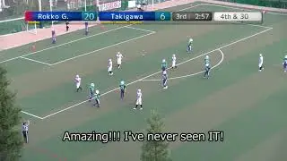 20211010 1322 六甲学院 P10→WR13 KICK PASS 六甲学院BobTails 滝川BRUINS 3Q