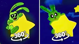 360º VR Smiling Critters cardboard voicelines | Hoppy Hopscotch Original vs Plushie
