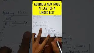 Adding a new node at the end of the linked list #java #javadevelopment #javaprogramming #learning