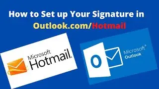 How to Set up Your Signature in Outlook.com/Hotmail  #hotmail  #outlook #signature #email