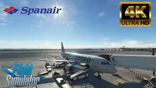 Microsoft Flight Simulator 2020 | A 320 | IVAO | Spanair | Madrid - Lanzarote | 4K