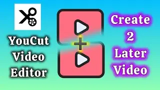How to create a 2 layer video with YouCut video editor app