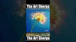 Colorful, dandelion acrylic painting #painting #theartsherpa #art #acrylicAugust