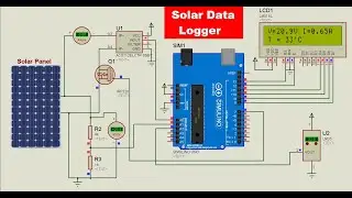 Solar Data Logger Simulation in Proteus Using Arduino With Code and Circuit || Proteus Simulation